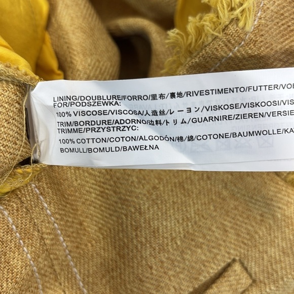 Anthropology Moon River Gold High Waist adjustable belt back zip up Shorts S - Picture 8 of 13